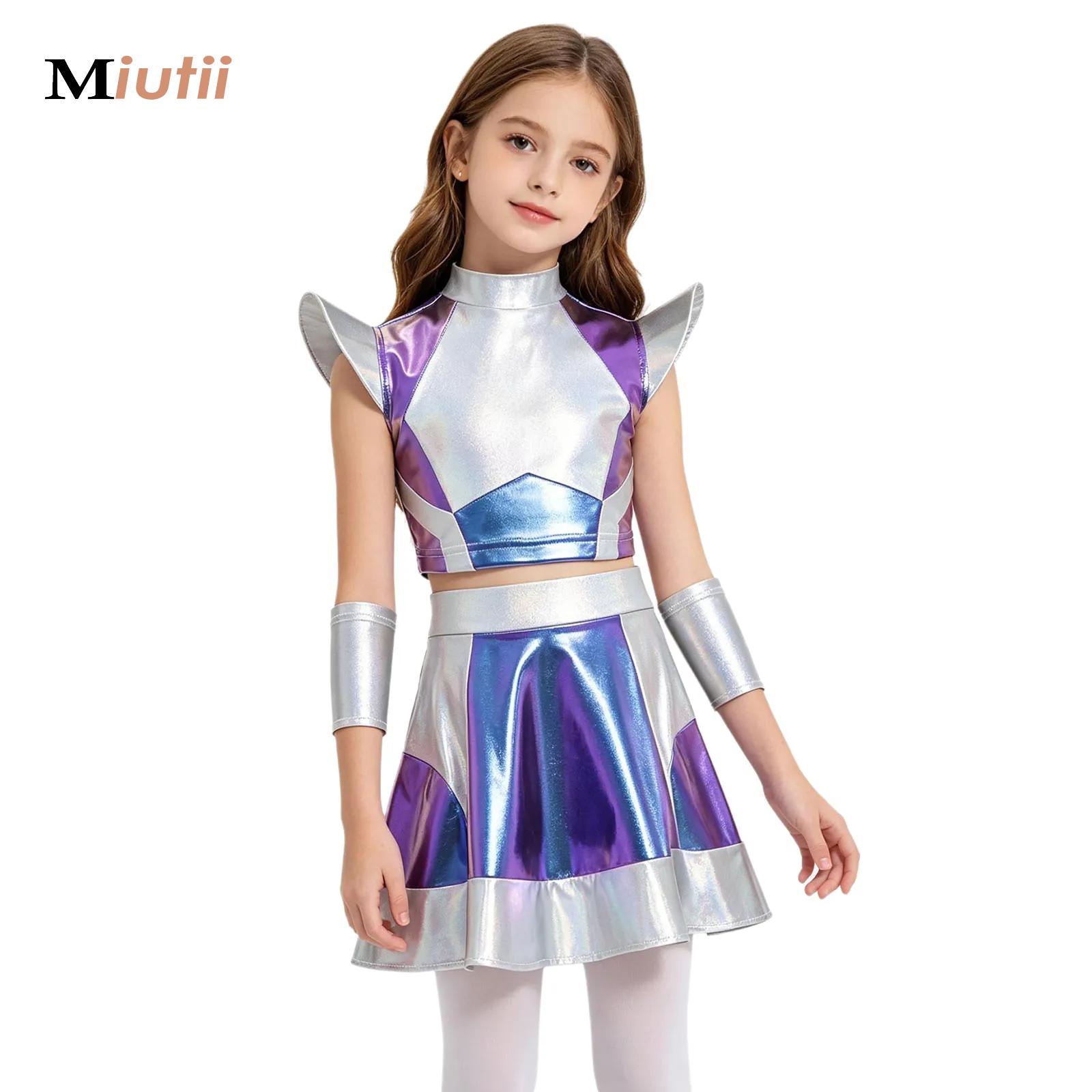 Robot Kit - Costume da Astronauta Argento per Ragazze,