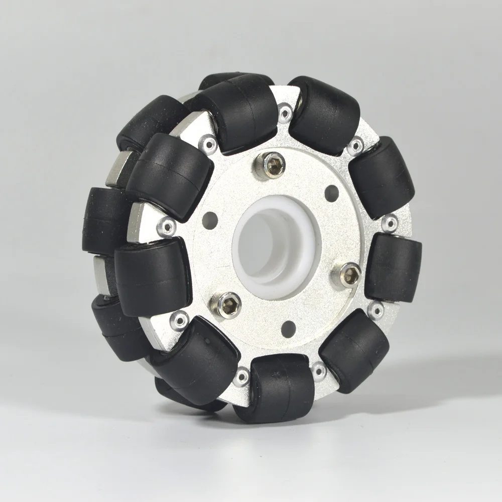 Robot Wheel - Ruota omnidirezionale in alluminio, diametro 4