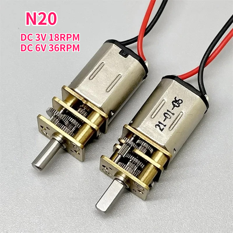 Dc Motor - N20 DC 3V 18rpm 6V 36RPM