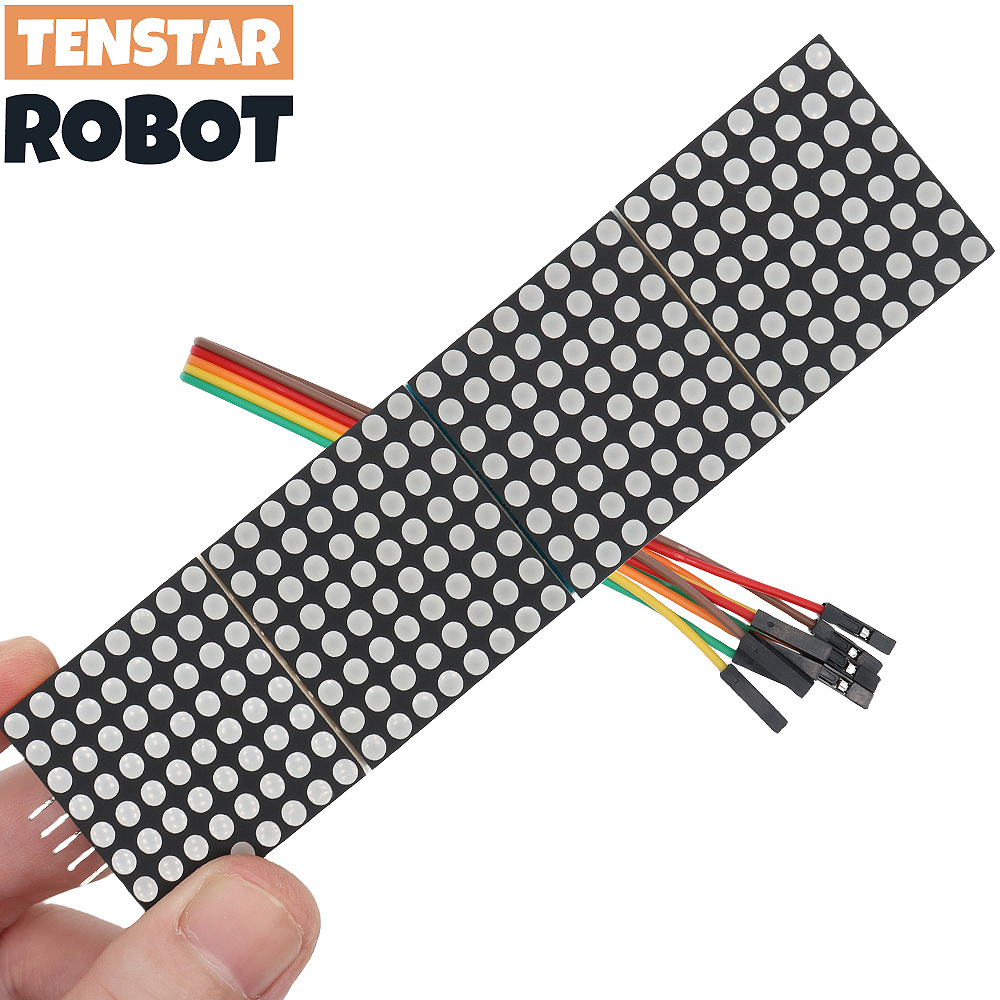 Line Follower Robot - Microcontrollore modulo a matrice di punti