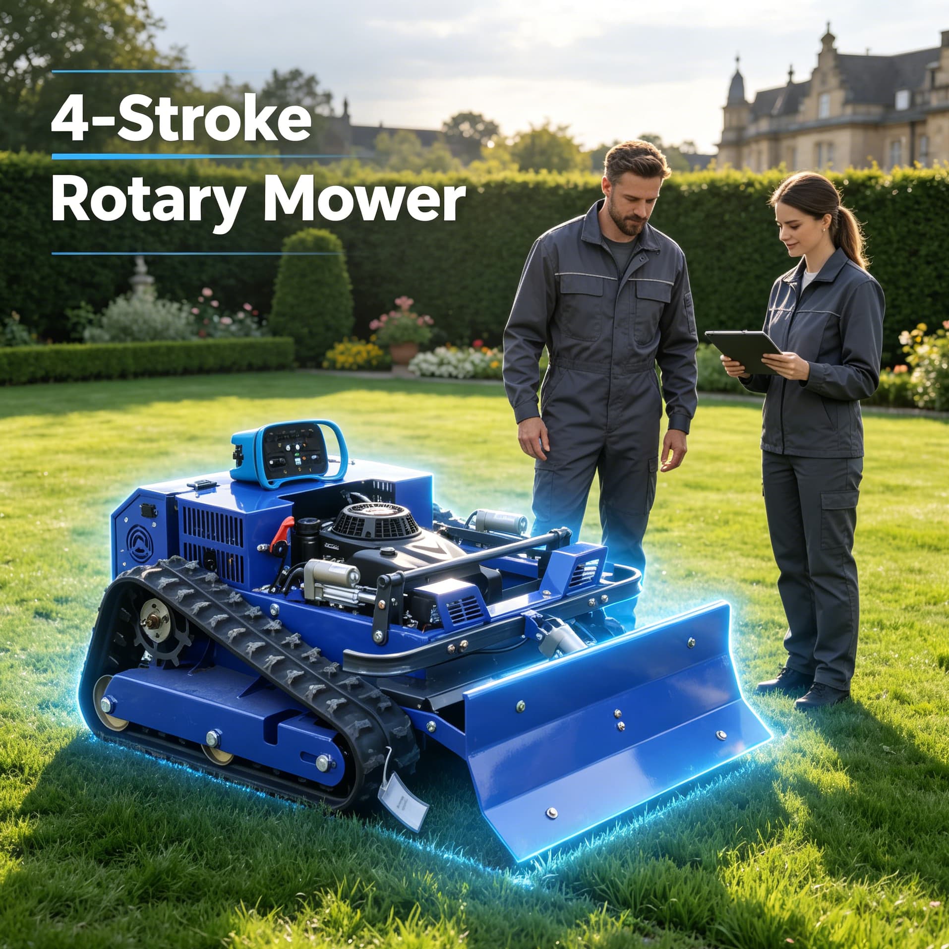 Robot Chassis - Tosaerba intelligente RC personalizzato, falciatrice a