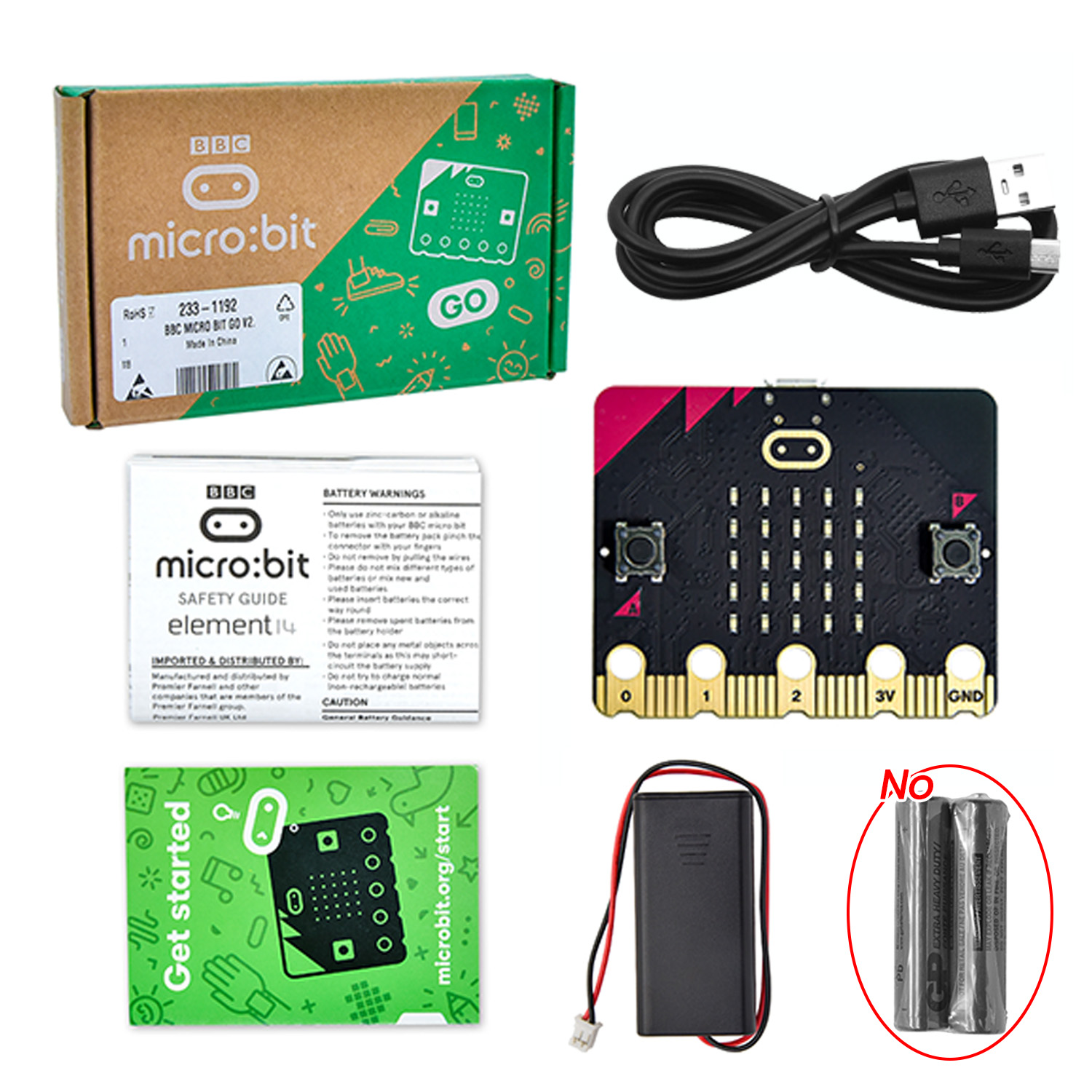 Microbit Robot - Scheda di sviluppo originale BBC Micro