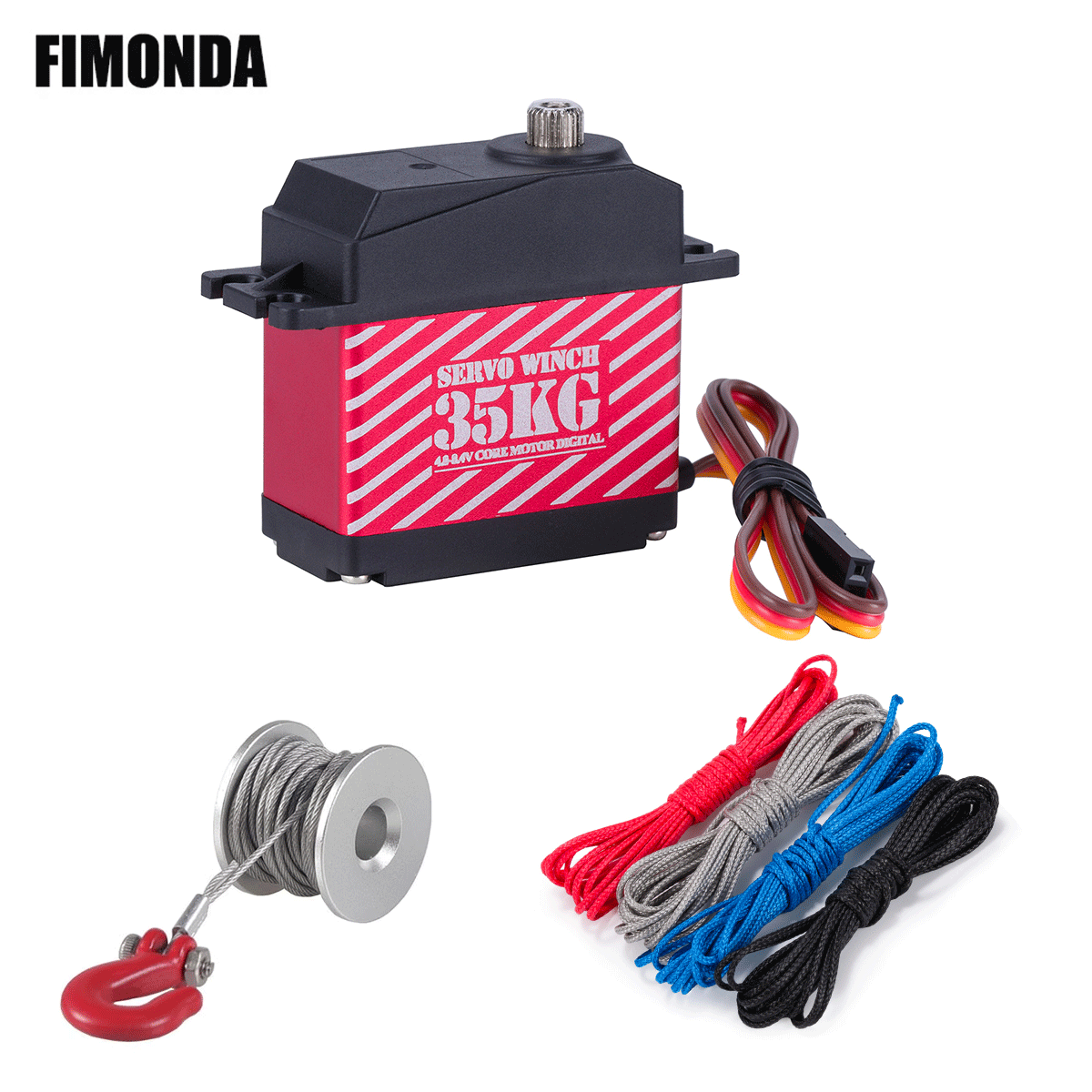 Line Follower Robot - Servo digitale 35KG 360 ° Gancio