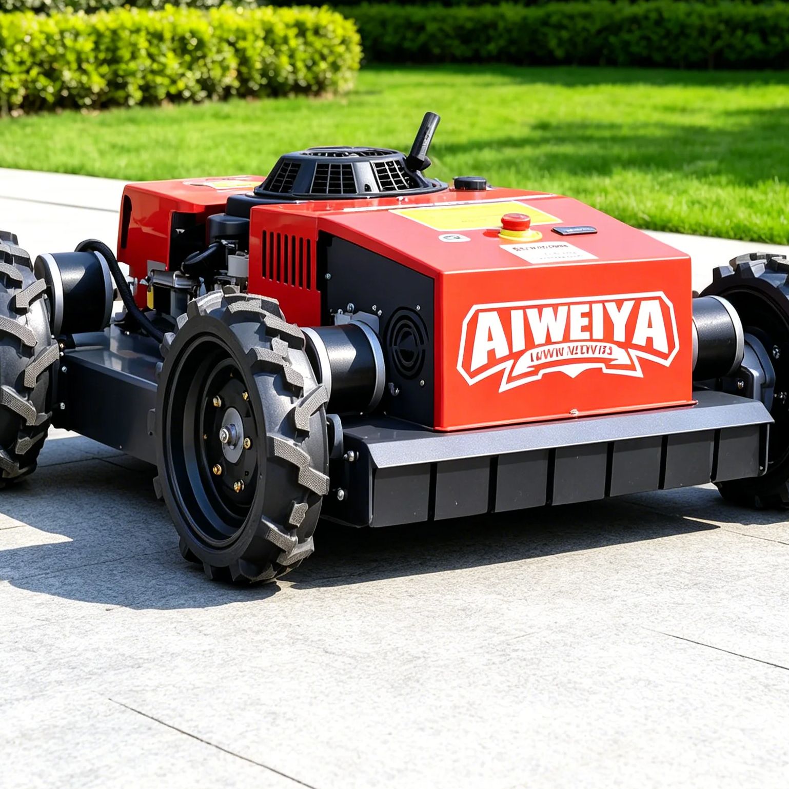 Robot Wheel - Robot rasaerba personalizzato a quattro ruote