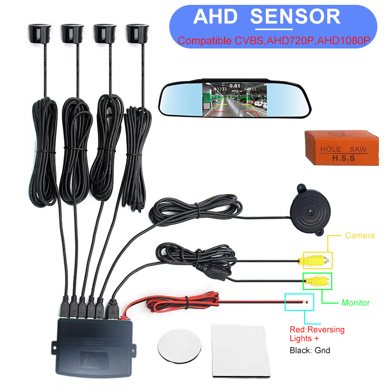 Infrared Obstacle Sensor - Sensore di Parcheggio Video CVBS AHD