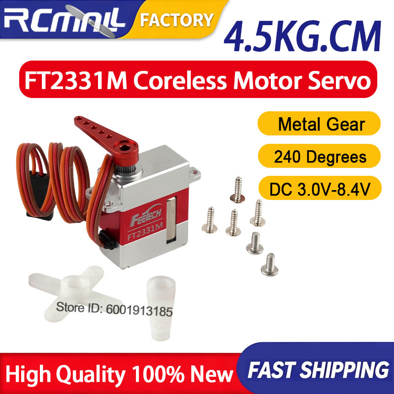Robot Arm Metal - Micro Servo Digitale FT2331M 4.5KG ad