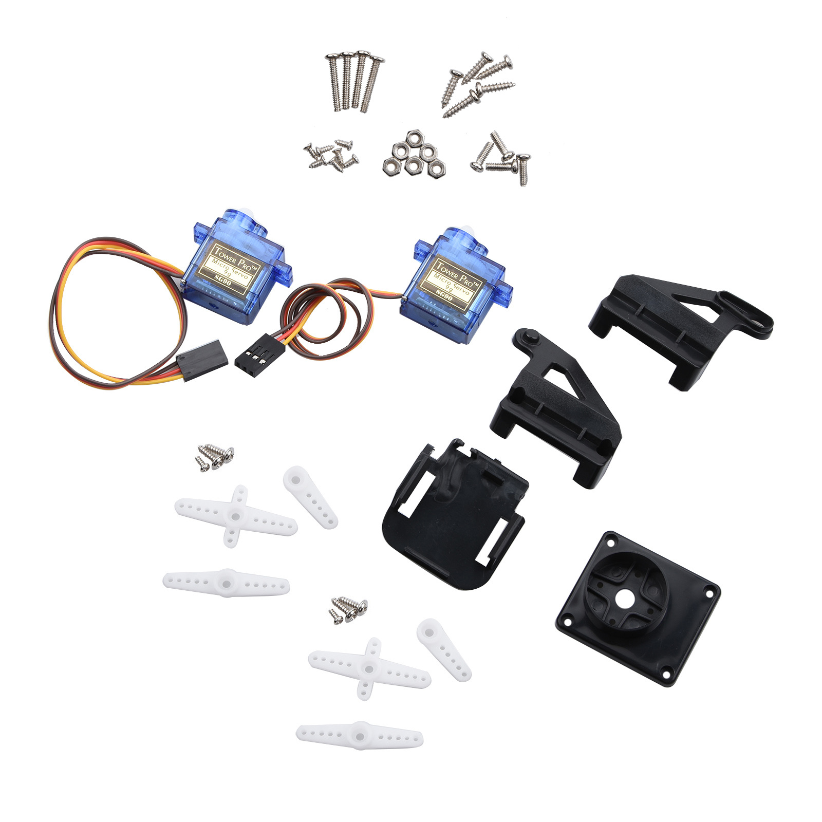 Servo Kit - Piattaforma Gimbal in Nylon a Doppio