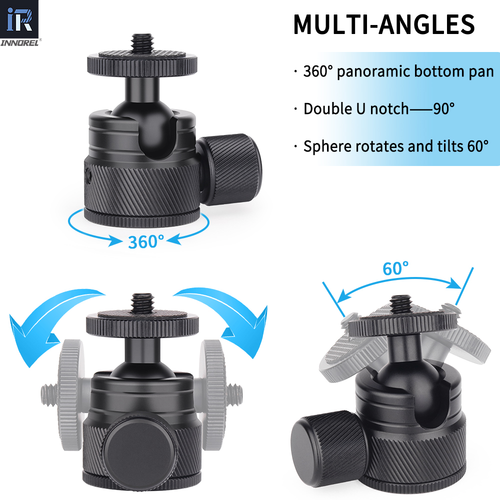Mini testa a sfera-INNOREL C19 - Pan Tilt Bracket recensione e prezzo