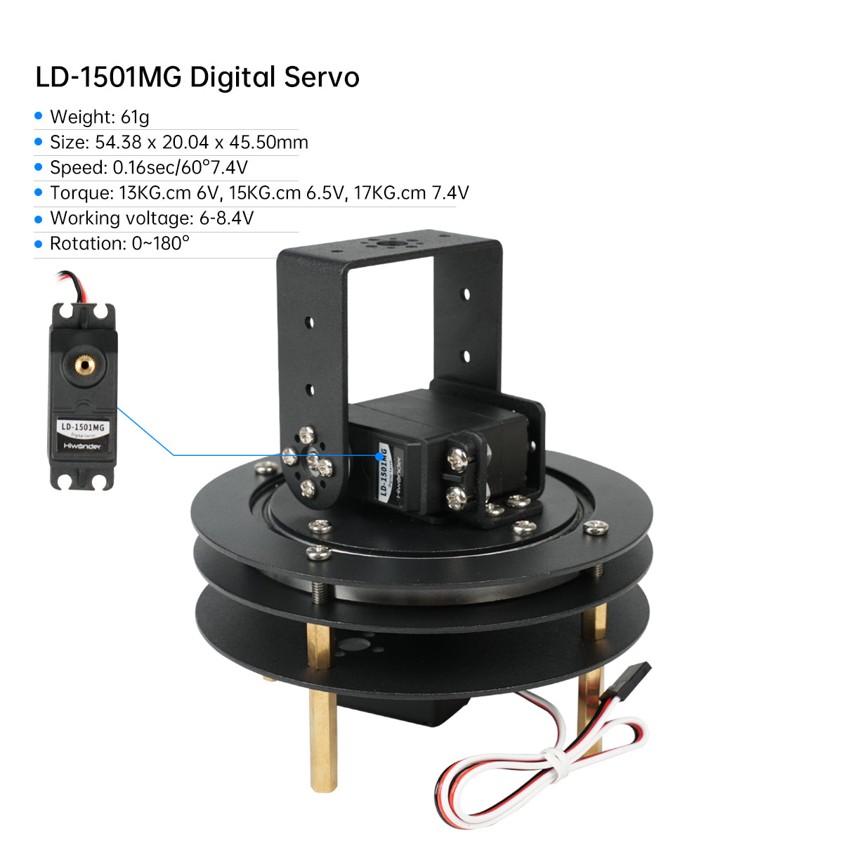 Hiwonder Kit servo digitale Pa - Pan Tilt Bracket recensione e prezzo