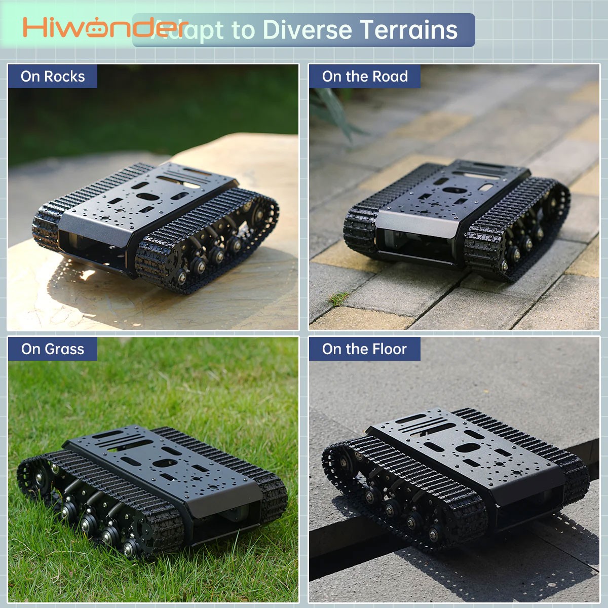 Telaio Robot Cingolato Hiwonde - Tracked Robot Chassis recensione e prezzo