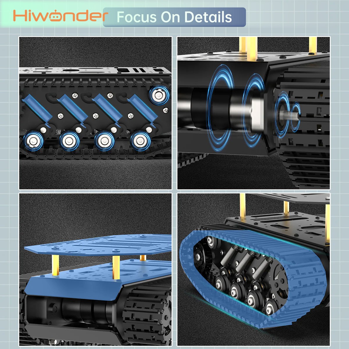 Telaio Robot Cingolato Hiwonde - Tracked Robot Chassis recensione e prezzo